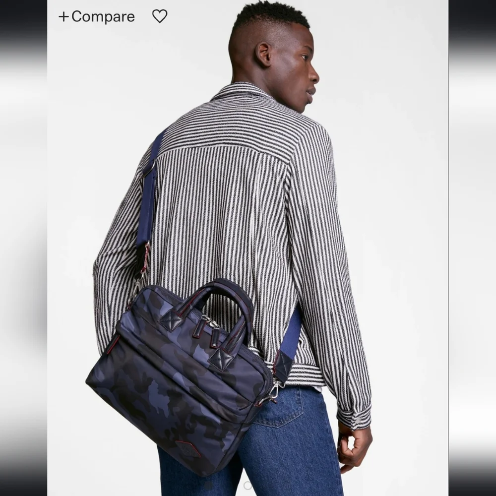 MZW Blue Camo Bleecker Slim Brief XS